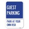Signmission Guest Parking Heavy-Gauge Aluminum Sign, 12" x 18", A-1218-23925 A-1218-23925 - alternate 1